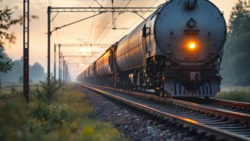 Canadian railway workers protesting for better pay