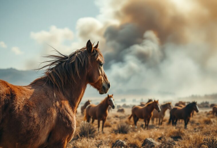 Community heroes rescuing horses during California wildfires