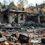 Community members assisting each other after Alberta fire