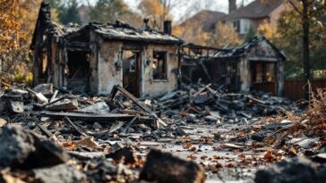 Community members assisting each other after Alberta fire