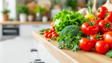 Colorful vegetables prepared for healthy cooking