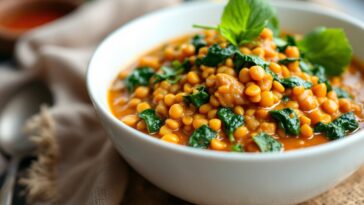 Delicious curry lentil stew packed with nutrients