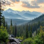 Camping in Jasper National Park post-wildfire recovery