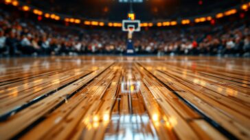 Unexpected court invasion during Radford basketball match