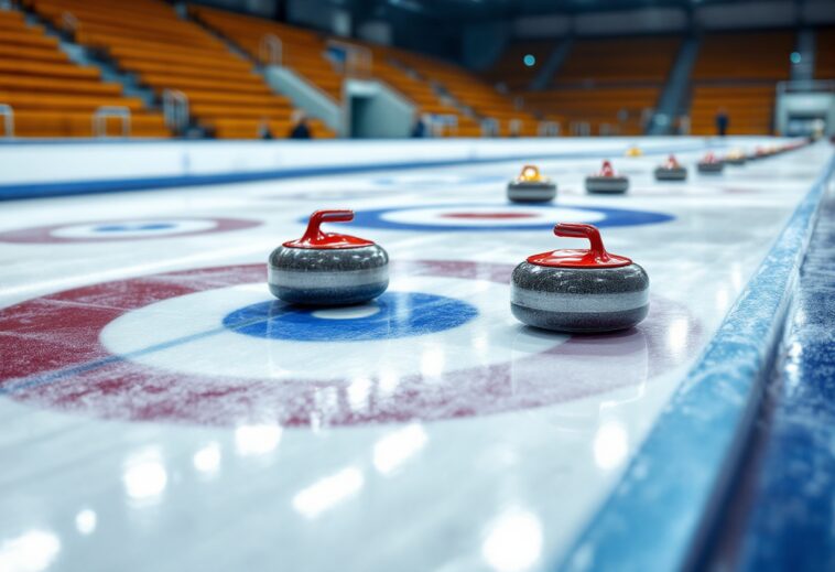 Kerri Einarson and her team at the Scotties Tournament