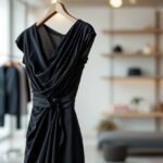 Elegant little black dress on a stylish mannequin