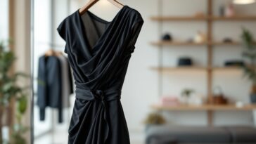 Elegant little black dress on a stylish mannequin