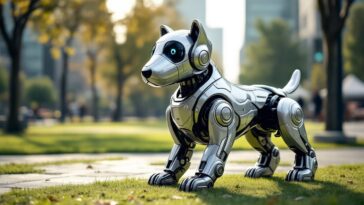 Robotic dog used in security and surveillance operations