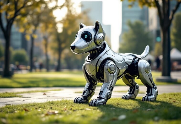 Robotic dog used in security and surveillance operations