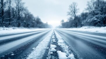 Immagine che mostra strade chiuse in Manitoba per maltempo