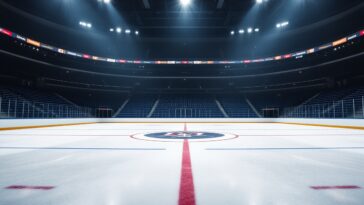 Winnipeg Jets players during January homestand game