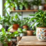 Indoor plants thriving in winter care environment