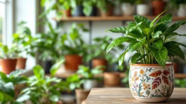 Indoor plants thriving in winter care environment