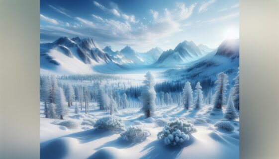 Sierra Nevada landscape showing heavy snowfall and avalanche risk