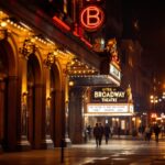 George Clooney performing on Broadway stage