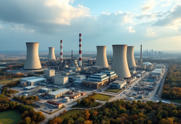 Nuclear power plant in Ukraine during energy crisis