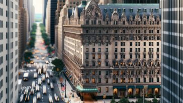 Migrant shelter at Roosevelt Hotel in New York City