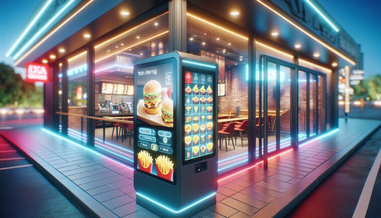 Wendy's restaurant showcasing AI ordering technology