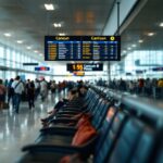 WestJet passengers waiting at Cancun airport due to delays