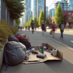 A stark view of homelessness in downtown Vancouver