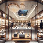 Luxury watches displayed in New York's diamond district